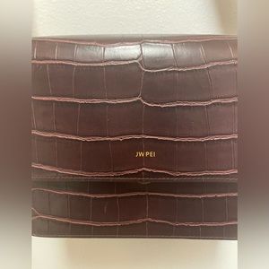 Brown “croc” JW PEI crossbody bag